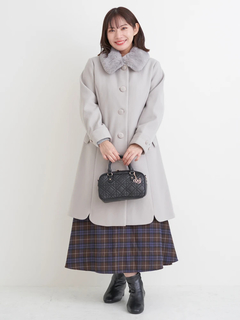 Re-J＆SUPURE(リジェイ＆スプル) |2WAYウール混フェイクファーコート