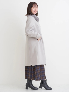 Re-J＆SUPURE(リジェイ＆スプル) |2WAYウール混フェイクファーコート