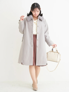 Re-J＆SUPURE(リジェイ＆スプル) |2WAYウール混フェイクファーコート