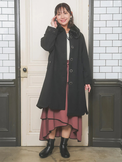 Re-J＆SUPURE(リジェイ＆スプル) |2WAYウール混フェイクファーコート