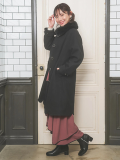 Re-J＆SUPURE(リジェイ＆スプル) |2WAYウール混フェイクファーコート