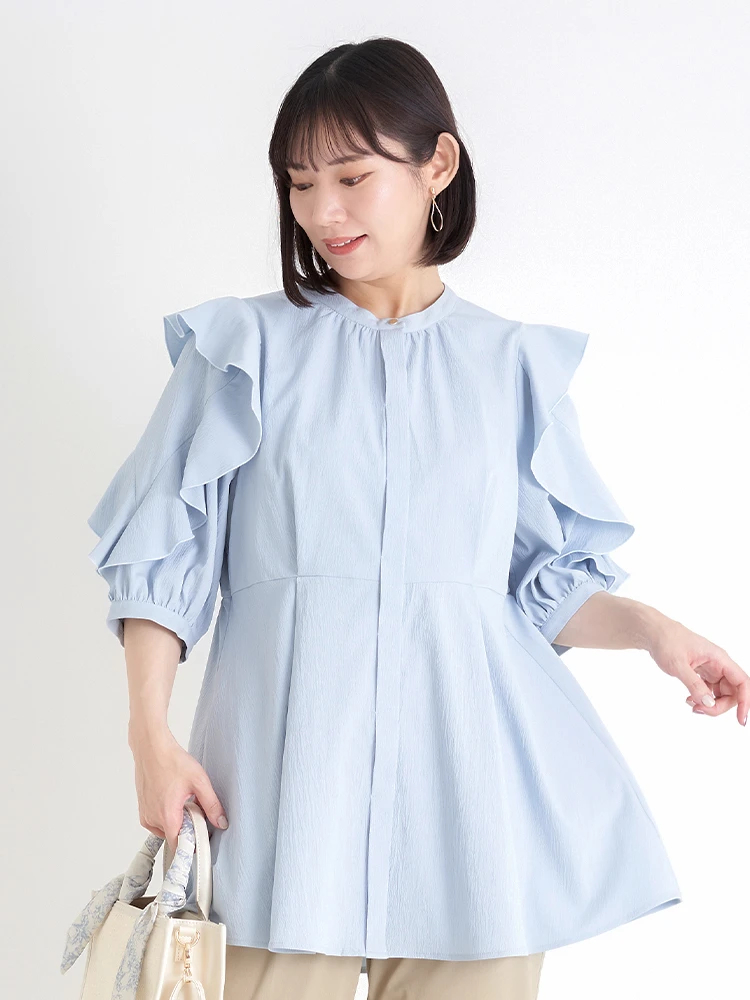 Re-J＆SUPURE(リジェイ＆スプル) |【WEB限定】ラッフルフリルスリーブチュニック