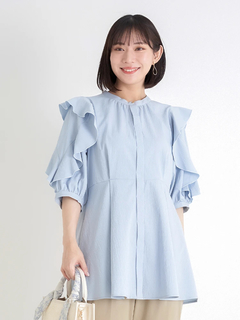 Re-J＆SUPURE(リジェイ＆スプル) |【WEB限定】ラッフルフリルスリーブチュニック