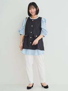 Re-J＆SUPURE(リジェイ＆スプル) |【WEB限定】ラッフルフリルスリーブチュニック