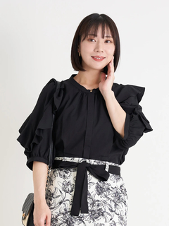 Re-J＆SUPURE(リジェイ＆スプル) |【WEB限定】ラッフルフリルスリーブチュニック