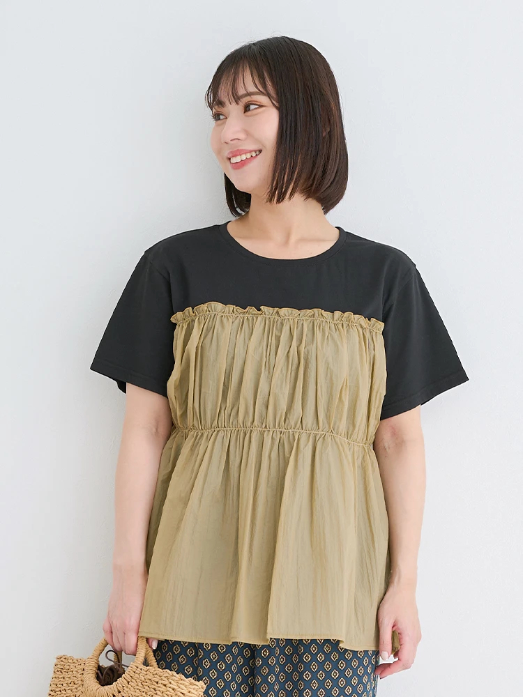 Re-J＆SUPURE(リジェイ＆スプル) |ビスチェレイヤード風Tシャツ