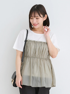 Re-J＆SUPURE(リジェイ＆スプル) |ビスチェレイヤード風Tシャツ