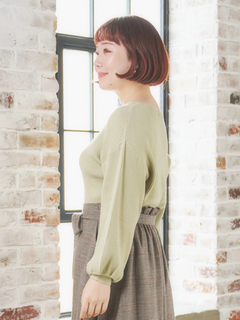 Re-J＆SUPURE(リジェイ＆スプル) |Vネックミルキーニットトップス