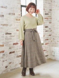 Re-J＆SUPURE(リジェイ＆スプル) |Vネックミルキーニットトップス