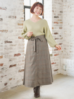 Re-J＆SUPURE(リジェイ＆スプル) |Vネックミルキーニットトップス