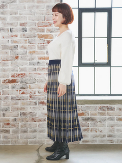 Re-J＆SUPURE(リジェイ＆スプル) |Vネックミルキーニットトップス