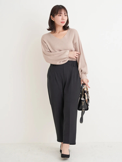 Re-J＆SUPURE(リジェイ＆スプル) |Vネックミルキーニットトップス