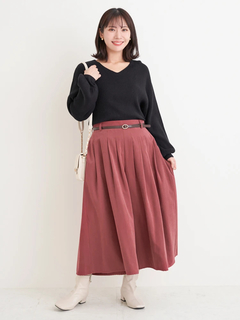 Re-J＆SUPURE(リジェイ＆スプル) |Vネックミルキーニットトップス