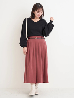 Re-J＆SUPURE(リジェイ＆スプル) |Vネックミルキーニットトップス