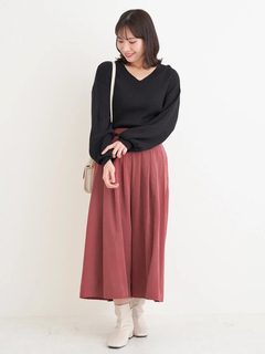 Re-J＆SUPURE(リジェイ＆スプル) |Vネックミルキーニットトップス