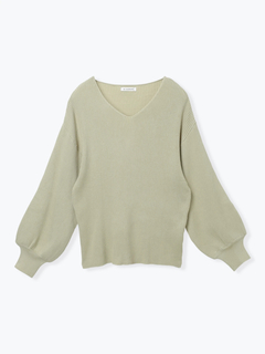 Re-J＆SUPURE(リジェイ＆スプル) |Vネックミルキーニットトップス