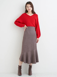 Re-J＆SUPURE(リジェイ＆スプル) |Vネックミルキーニットトップス