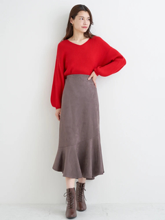 Re-J＆SUPURE(リジェイ＆スプル) |Vネックミルキーニットトップス