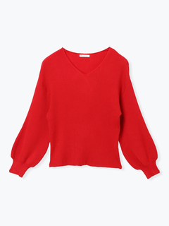 Re-J＆SUPURE(リジェイ＆スプル) |Vネックミルキーニットトップス