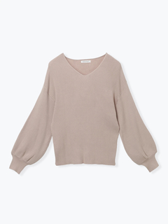 Re-J＆SUPURE(リジェイ＆スプル) |Vネックミルキーニットトップス