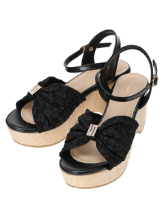 Re-J＆SUPURE(リジェイ＆スプル) |【la farfa SHOES/ラ・ファーファシューズ】リボン厚底サンダル