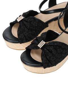 Re-J＆SUPURE(リジェイ＆スプル) |【la farfa SHOES/ラ・ファーファシューズ】リボン厚底サンダル