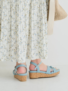 Re-J＆SUPURE(リジェイ＆スプル) |【la farfa SHOES/ラ・ファーファシューズ】リボンウエッジサンダル