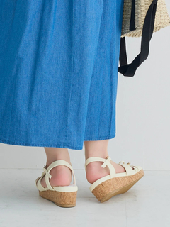 Re-J＆SUPURE(リジェイ＆スプル) |【la farfa SHOES/ラ・ファーファシューズ】リボンウエッジサンダル