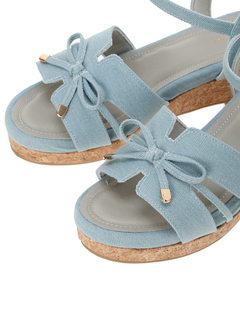Re-J＆SUPURE(リジェイ＆スプル) |【la farfa SHOES/ラ・ファーファシューズ】リボンウエッジサンダル