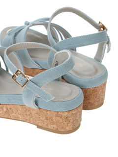 Re-J＆SUPURE(リジェイ＆スプル) |【la farfa SHOES/ラ・ファーファシューズ】リボンウエッジサンダル