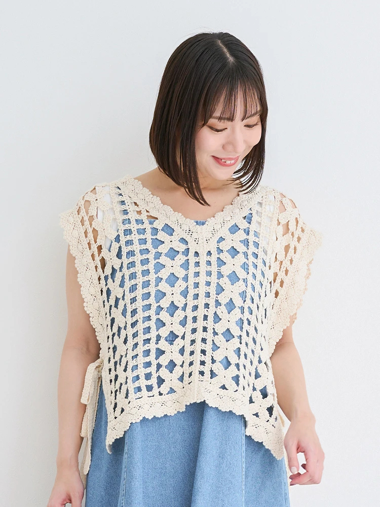 えりページ AMBIDEX Store △○【WEB別注】カットワーク刺繍大きめ付け襟(F