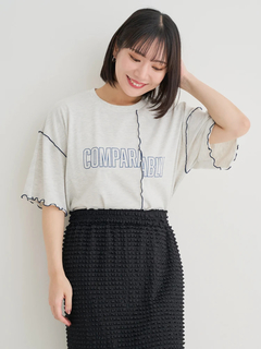 Re-J＆SUPURE(リジェイ＆スプル) |リメイク風ロゴプリントメローTシャツ