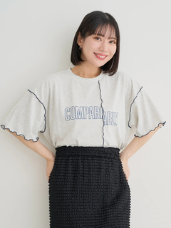 Re-J＆SUPURE(リジェイ＆スプル) |リメイク風ロゴプリントメローTシャツ