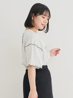 Re-J＆SUPURE(リジェイ＆スプル) |リメイク風ロゴプリントメローTシャツ