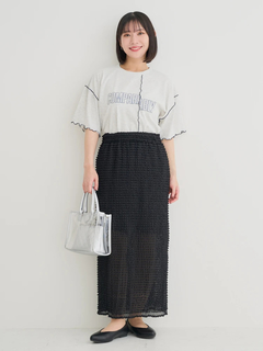 Re-J＆SUPURE(リジェイ＆スプル) |リメイク風ロゴプリントメローTシャツ