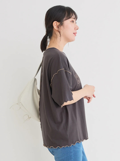 Re-J＆SUPURE(リジェイ＆スプル) |リメイク風ロゴプリントメローTシャツ