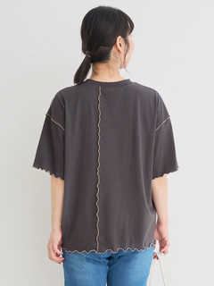 Re-J＆SUPURE(リジェイ＆スプル) |リメイク風ロゴプリントメローTシャツ