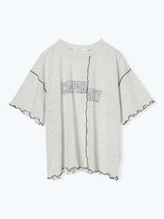 Re-J＆SUPURE(リジェイ＆スプル) |リメイク風ロゴプリントメローTシャツ