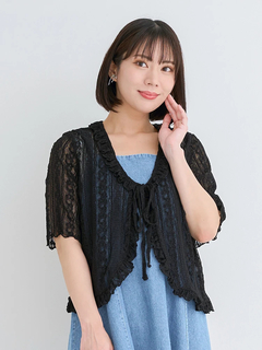 Re-J＆SUPURE(リジェイ＆スプル) |【WEB限定】レースフリルカーディガン
