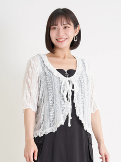 Re-J＆SUPURE(リジェイ＆スプル) |【WEB限定】レースフリルカーディガン