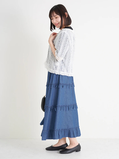 Re-J＆SUPURE(リジェイ＆スプル) |【WEB限定】レースフリルカーディガン