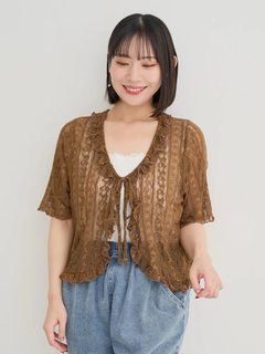 Re-J＆SUPURE(リジェイ＆スプル) |【WEB限定】レースフリルカーディガン