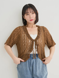 Re-J＆SUPURE(リジェイ＆スプル) |【WEB限定】レースフリルカーディガン