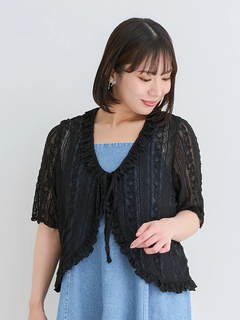 Re-J＆SUPURE(リジェイ＆スプル) |【WEB限定】レースフリルカーディガン