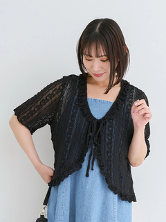 Re-J＆SUPURE(リジェイ＆スプル) |【WEB限定】レースフリルカーディガン