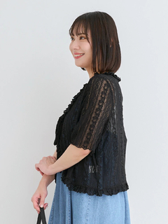 Re-J＆SUPURE(リジェイ＆スプル) |【WEB限定】レースフリルカーディガン