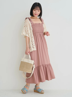 Re-J＆SUPURE(リジェイ＆スプル) |【WEB限定】透かし編み花柄カーディガン