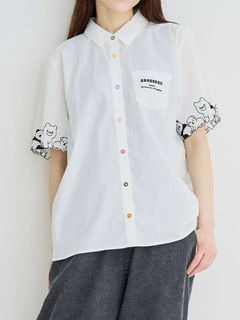 Re-J＆SUPURE(リジェイ＆スプル) |【WEB限定】袖アニマル刺繍シャツ