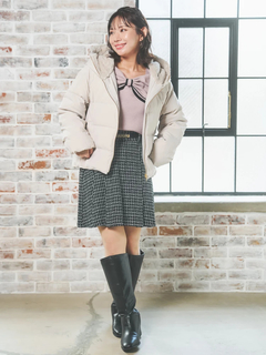 Re-J＆SUPURE(リジェイ＆スプル) |フェイクファーフードショートダウン