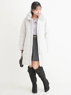 Re-J＆SUPURE(リジェイ＆スプル) |襟ボリュームロングダウンコート